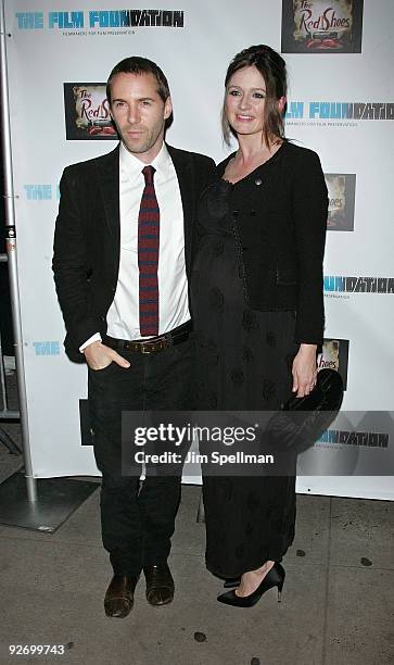 Actors Alessandro Nivola and Emily Mortimer attend a screening of "The Red Shoes" at the Directors Guild of America Theater on November 3, 2009 in...
