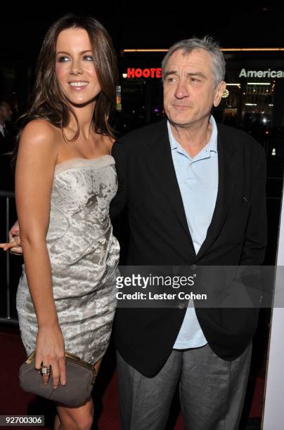 Actors Kate Beckinsale and Robert De Niro attend the AFI FEST 2009 Screening Of Miramax' "Everbody's Fine" on November 3, 2009 in Hollywood,...