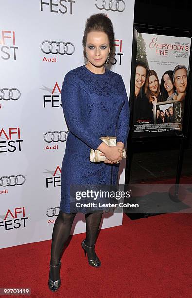 Actress Samantha Morton attends the AFI FEST 2009 Screening Of Miramax' "Everbody's Fine" on November 3, 2009 in Hollywood, California.