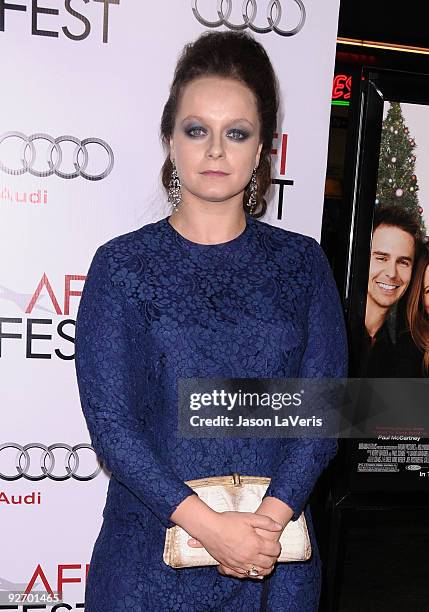 Actress Samantha Morton attends the 2009 AFI Fest screening of "Everybody's Fine" at Grauman's Chinese Theatre on November 3, 2009 in Hollywood,...