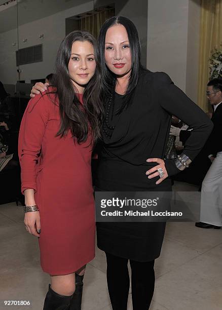 Actress China Chow and her stepmother, restauranter Eva Chow, attend the Mr Chow 30th Anniversary Celebration at the Mr Chow on November 3, 2009 in...