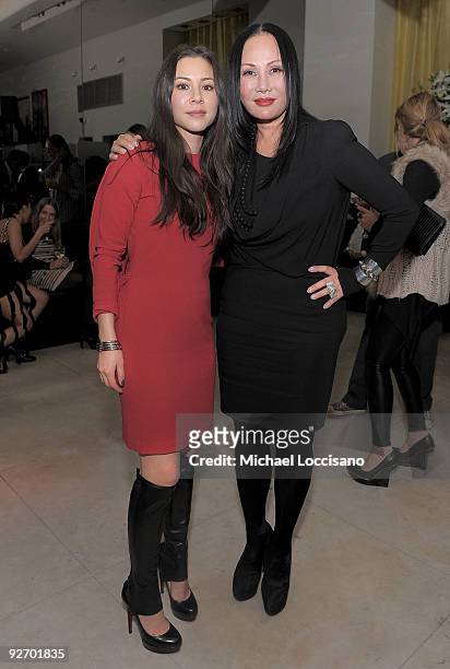 Actress China Chow and her stepmother, restauranter Eva Chow, attend the Mr Chow 30th Anniversary Celebration at the Mr Chow on November 3, 2009 in...