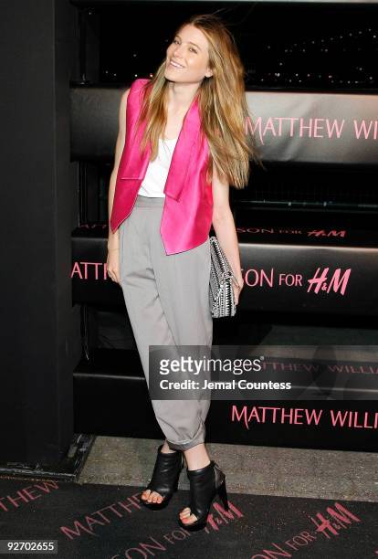 Dree Hemingway attends the launch of the Matthew Williamson for H&M collection aboard The Majesty on April 28, 2009 in New York City.
