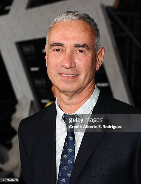 Director Roland Emmerich arrives at the premiere of Columbia Pictures' "2012" at the Regal Cinemas LA live on November 3, 2009 in Los Angeles,...