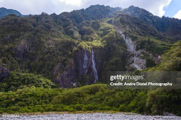 franz josef glacier area - new zealand - glacial motion stock pictures, royalty-free photos & images
