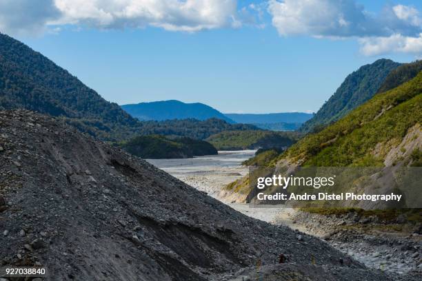 franz josef glacier area - new zealand - glacial motion stock pictures, royalty-free photos & images