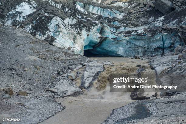 franz josef glacier area - new zealand - glacial motion stock pictures, royalty-free photos & images
