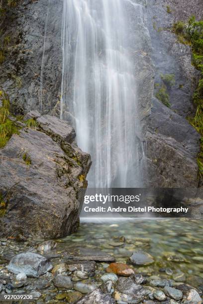 franz josef glacier area - new zealand - glacial motion stock pictures, royalty-free photos & images