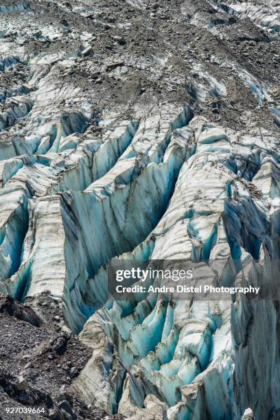 franz josef glacier area - new zealand - glacial motion stock pictures, royalty-free photos & images