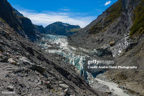 franz josef glacier area - new zealand - glacial motion stock pictures, royalty-free photos & images