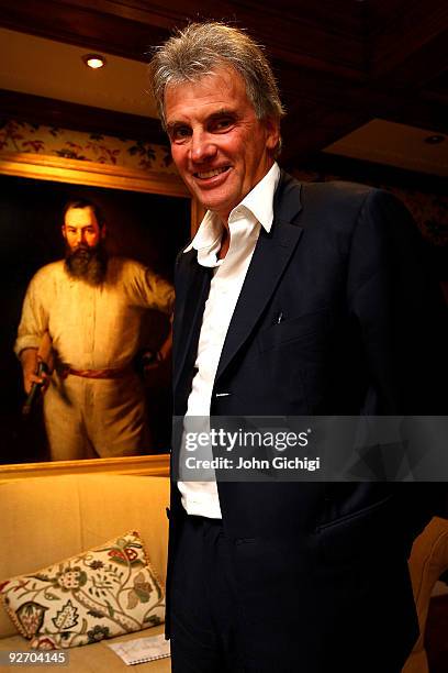 Saracens Chairman/Owner Nigel Wray poses for a photograph on September 30, 2009 at the The Priory in Totteridge Village,London.