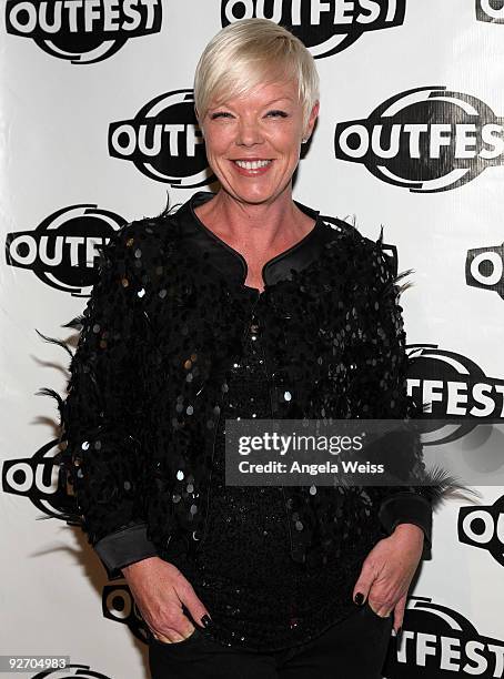 Hairstylist Tabatha Coffey attends the premiere party for Bravo's 'Tabatha's Salon Takeover' presented by Outfest at Here Lounge on November 3, 2009...