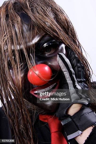 Shawn Crahan of Slipknot poses for a studio portrait session backstage at the Download Festival, Donington Park, Leicestershire on June 13th, 2009.