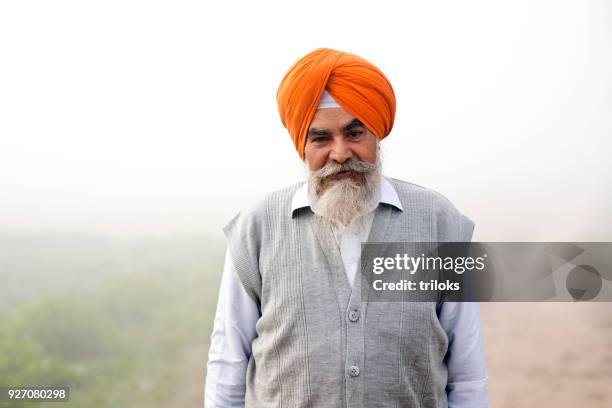 indian farmer in turban - turban stock pictures, royalty-free photos & images