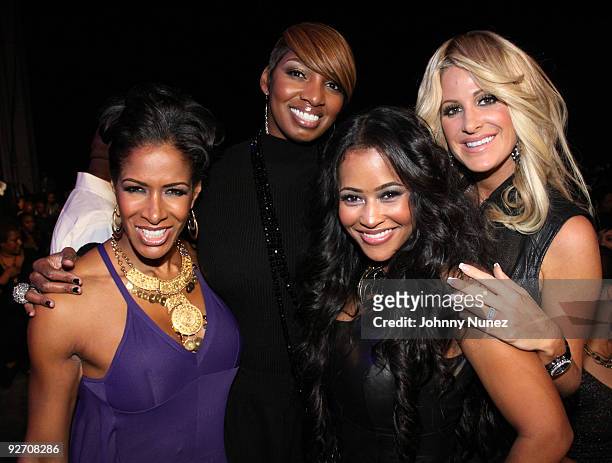 The Real Housewives of Atlanta's Sheree Whitfield, NeNe Leakes, Lisa Hartwell Hu, and Kim Zolciak attend the 2009 Soul Train Awards at the Georgia...