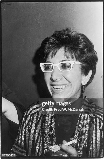 Portrait of Italian film director Lina Wertmuller at the Lincoln Center Film Festival, New York, New York, January 17, 1976.