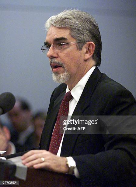 Robert Harper, lawyer for plaintiff Ronald Taylor, makes arguments before Leon County Circuit Judge Terry Lewis 06 December in Tallahassee, Florida....