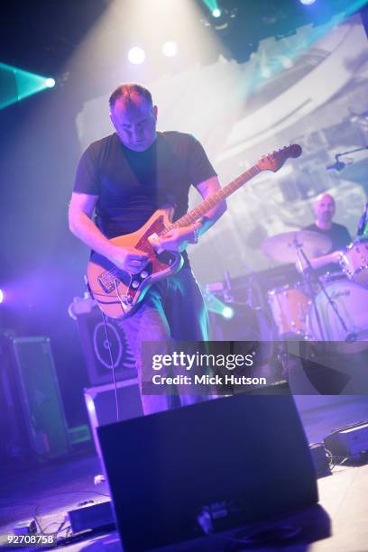 Adrian Utley of Portishead performs on stage at Sashall on March 31st, 2008 in Florence, Italy.