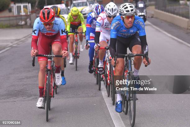 Marco Mathis of Germany / Dries De Bondt of Belgium / Larciano - Larciano on March 4, 2018 in Larciano, Firenze, Italy.