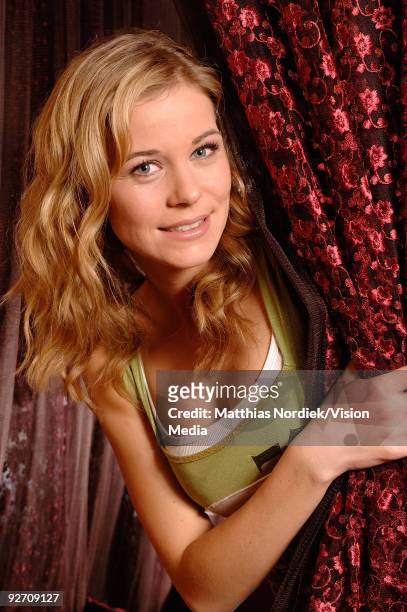 Soap star of 'Gute Zeiten Schlechte Zeiten' Jessica Ginkel poses during a photo session on January 31, 2007 in Berlin, Germany.
