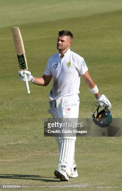 Quinton de Kock of the Proteas during day 4 of the 1st Sunfoil Test match between South Africa and Australia at Sahara Stadium Kingsmead on March 04,...