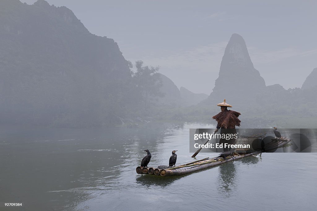 Traditional Chinese Fisherman