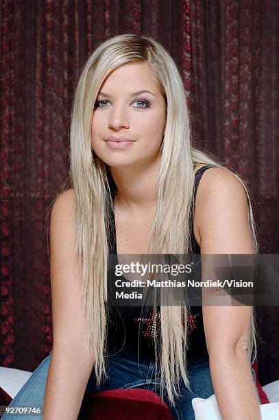 Soap star of 'Gute Zeiten Schlechte Zeiten' Susan Sideropoulus poses during a photo session on January 31, 2007 in Berlin, Germany.