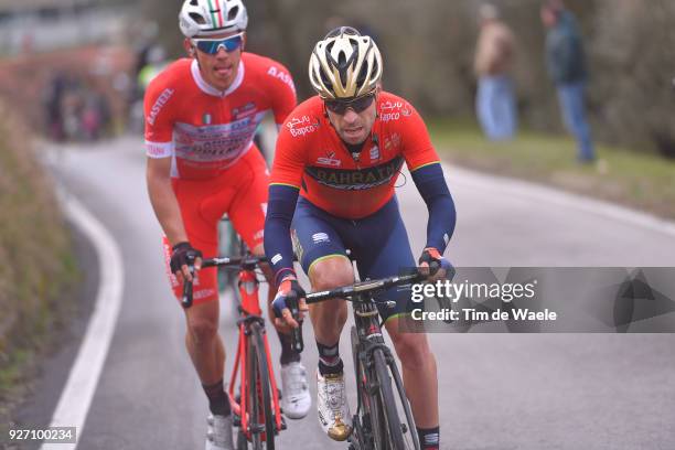 Giovanni Visconti of Italy / Davide Ballerini of Italy / Larciano - Larciano on March 4, 2018 in Larciano, Firenze, Italy.