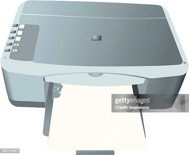 printer - papers scanning to digital vector stock illustrations