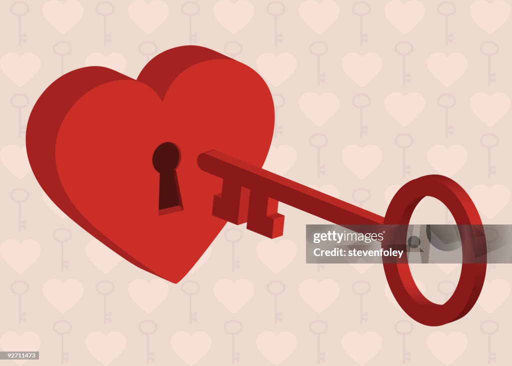 Hart Key Heart Key High-Res Vector Graphic - Getty Images
