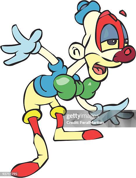 clown surprise - clown makeup stock illustrations