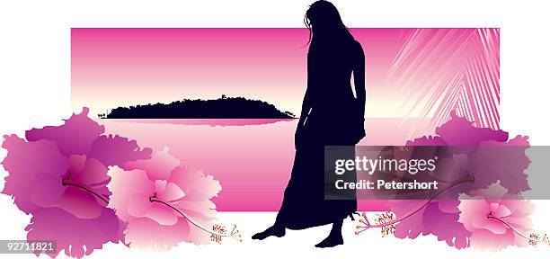 surfer girl - surfer girl stock illustrations