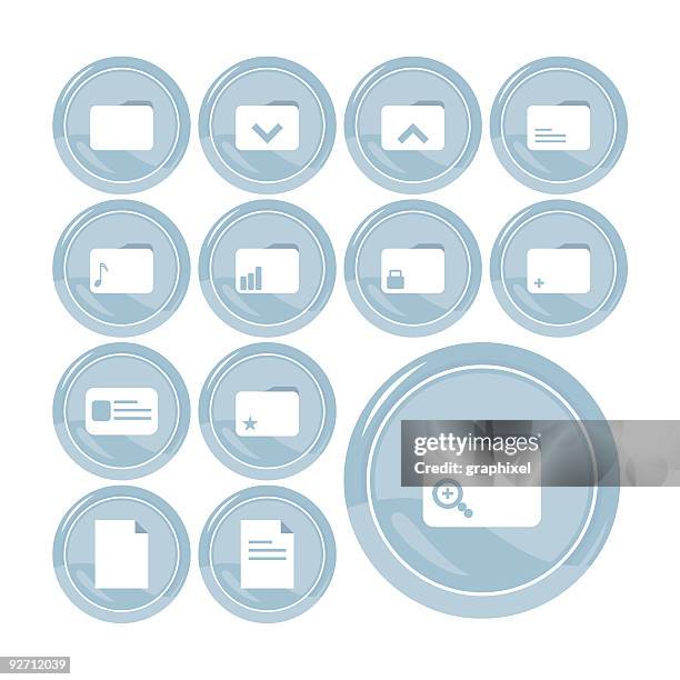 useful icon set - button www stock illustrations