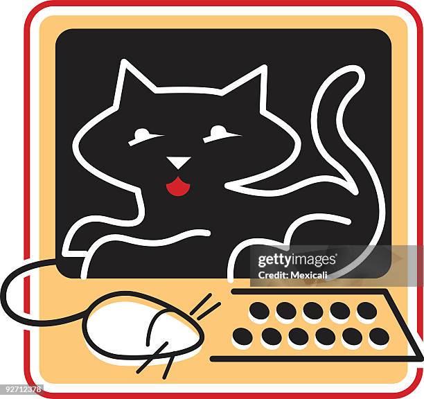Cat Using Computer Mouse 119 Cat Computer Mouse Stock Photos, High-Res Pictures, and Images ...