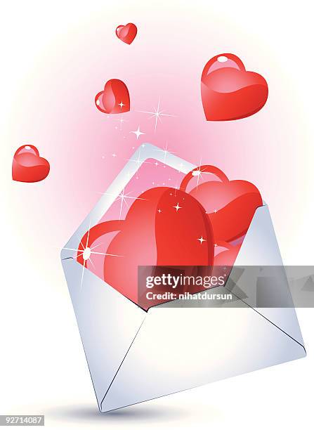 romantic passionate letter - open source software stock illustrations