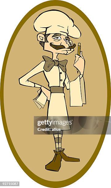 waiter - dining hall vector stock illustrations