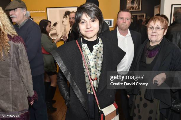 Author and arts editor Katya Tylevich at Rolston's Hollywood Royale exhibition preview at Fahey/Klein Gallery on March 1, 2018 in Los Angeles, CA.