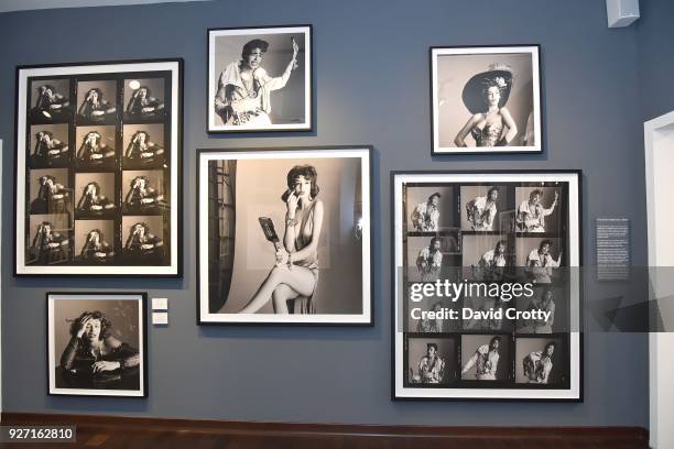 Installation view, multiple portraits of Kelly LeBrock from Rolston's series The Seven Deadly Sins at Rolston's Hollywood Royale exhibition preview...