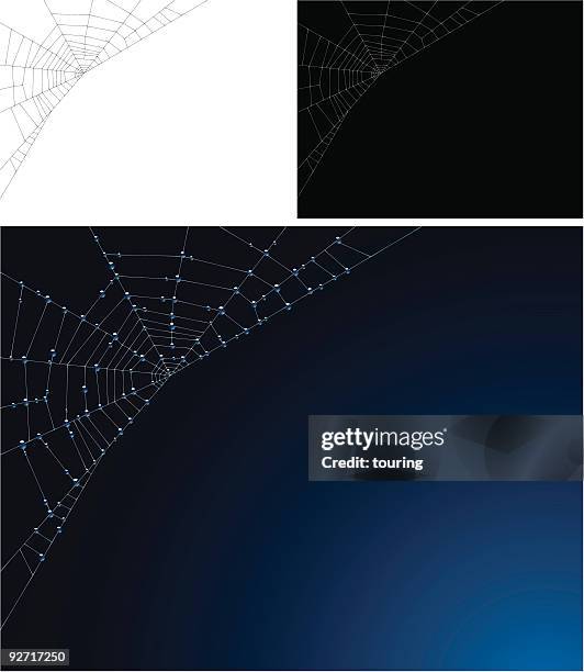 web - spider web corner stock illustrations