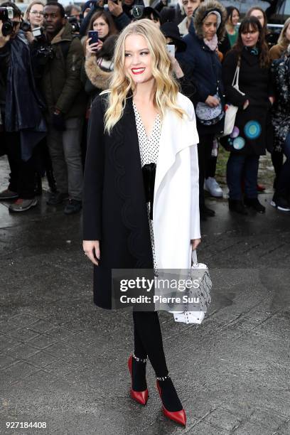 Ava Phillippe arrives at the Valentino show as part of the Paris Fashion Week Womenswear Fall/Winter 2018/2019 on March 4, 2018 in Paris, France.