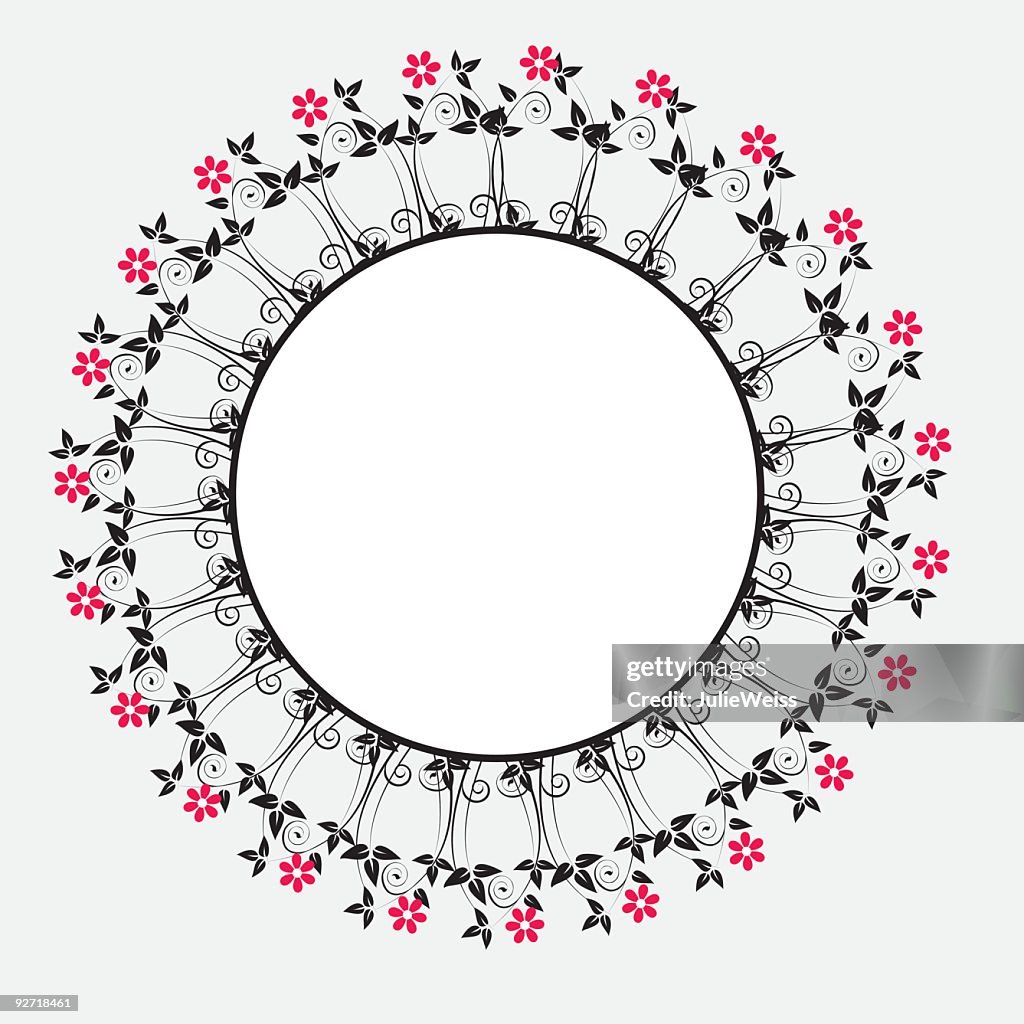 Spring Circle Frame Circular Floral Spring Frame High-Res Vector Graphic - Getty Images