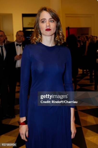 Adele Haenel arrives at the Cesar Film Awards 2018 At Salle Pleyel on March 2, 2018 in Paris, France.