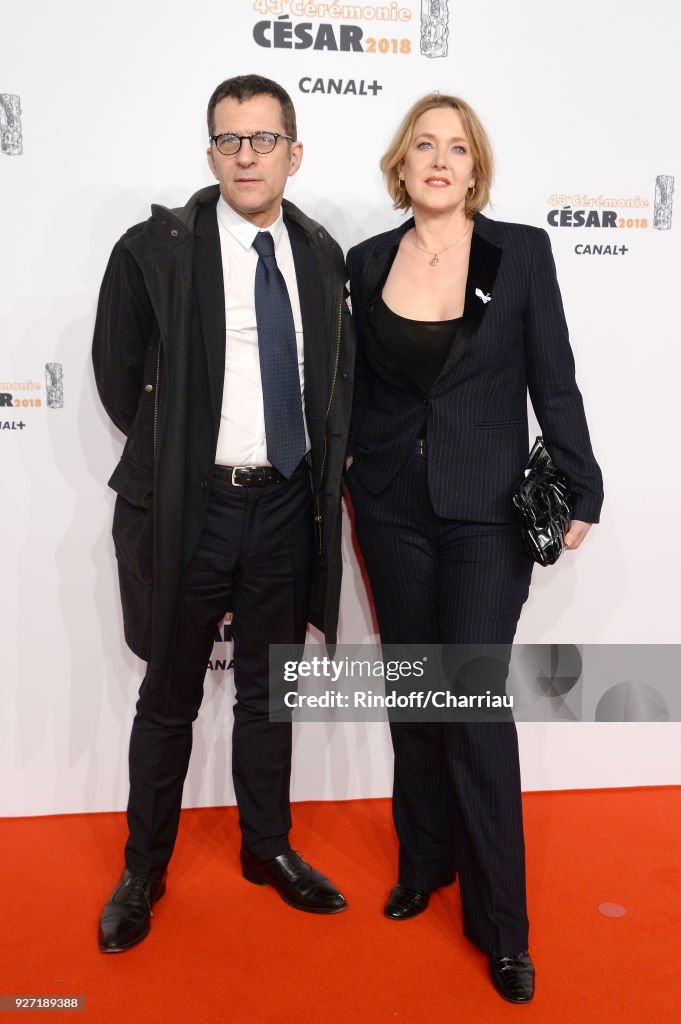 Editor Thierry Falivene and actress Agnes Soral attend the Cesar Film