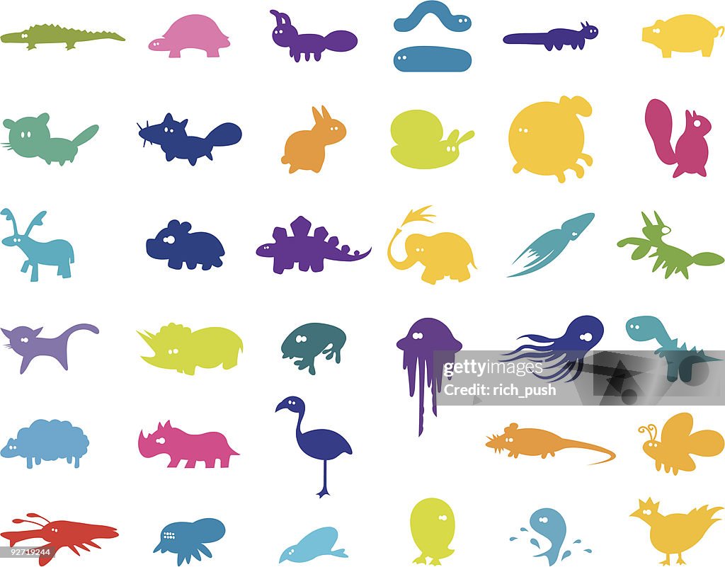Large Collection of Stylised Animals