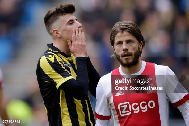 Mason Mount of Vitesse during the Dutch Eredivisie match between Vitesse v Ajax at the GelreDome on March 4, 2018 in Arnhem Netherlands