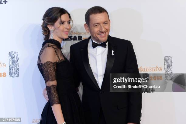 Yael Harris and Dany Boon arrive at the Cesar Film Awards 2018 at Salle Pleyel on March 2, 2018 in Paris, France.