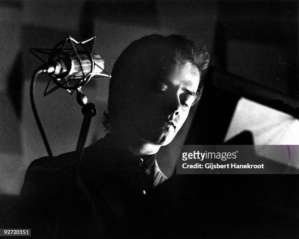 Ralf Hutter from Kraftwerk performs live in Rotterdam at the SF Festival on March 21 1976