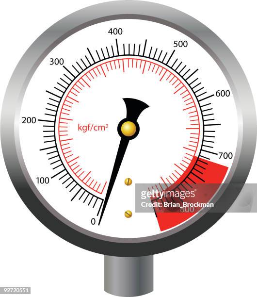 ilustraciones, imágenes clip art, dibujos animados e iconos de stock de manómetro de presión - pressure gauge