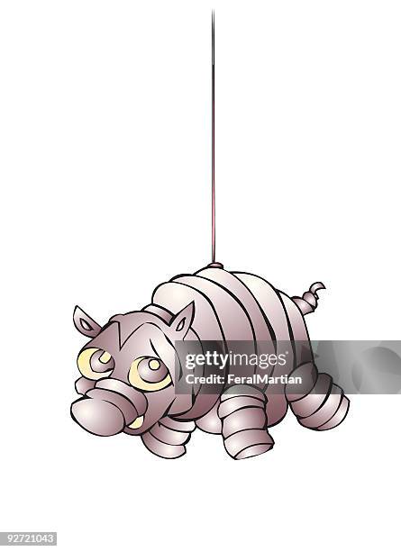 pinata pig - pinata stock illustrations