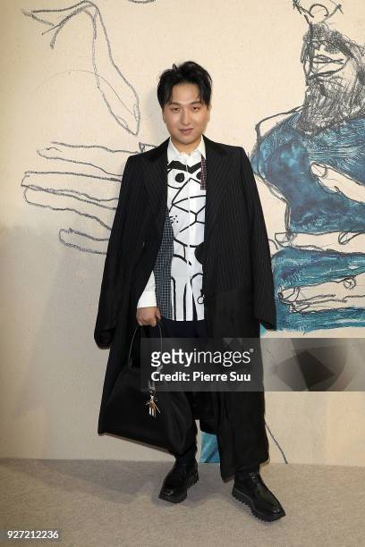 Mr Bags Blogger Tao Liang attends the Akris show as part of the Paris Fashion Week Womenswear Fall/Winter 2018/2019 on March 4, 2018 in Paris, France.